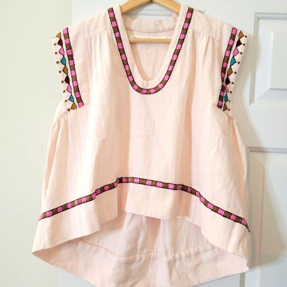 Alix Of Bohemia Tops - Alix of BohemiaNehru Embroidered Sleeveless Top XS